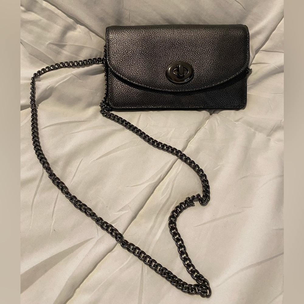 Coach crossbody chain wallet